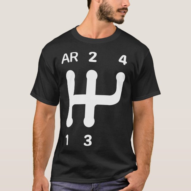 T-shirt classique Motif 2CV Gear Shift (Devant)