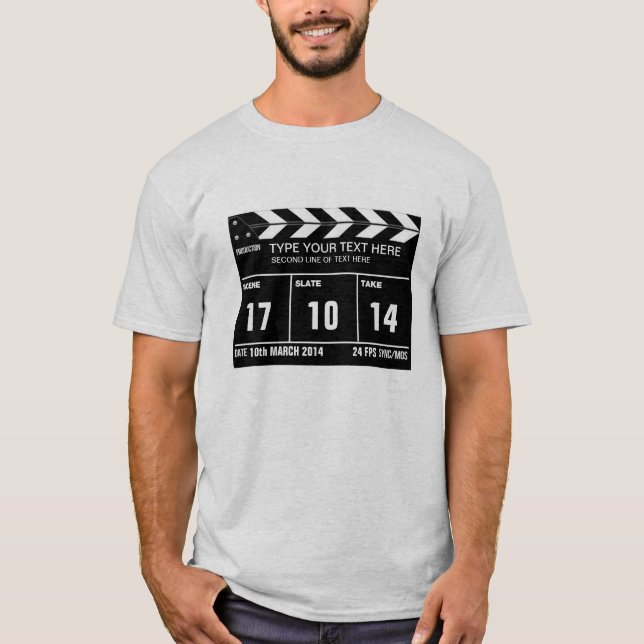 T-shirt Classique personnalisé de claquette (Devant)