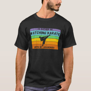 T-shirt Classique Plutôt être karaté avec petits-enfants V
