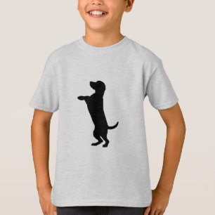 T-shirt Classique Pour Enfants Silhouettes De Chiens