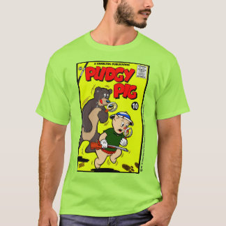 T-Shirt Classique PUDGY PIG Band Dessiné