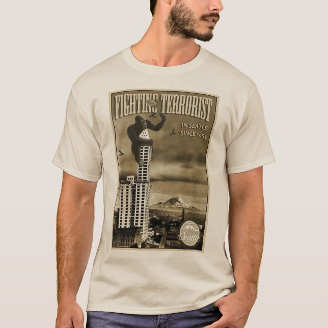 T-shirt classique sable (Devant)