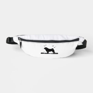 T-Shirt Classique Silhouette Lune Halloween Chien