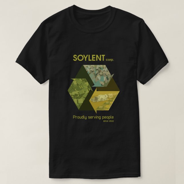 T-shirt Classique verte soja (Design devant)