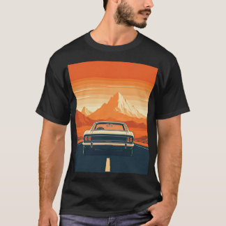 T-shirt classique, voiture vintage