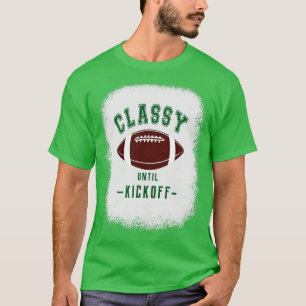 T-shirt Classy Jusqu'Au Kickoff Lettres Couleur Vert Sport