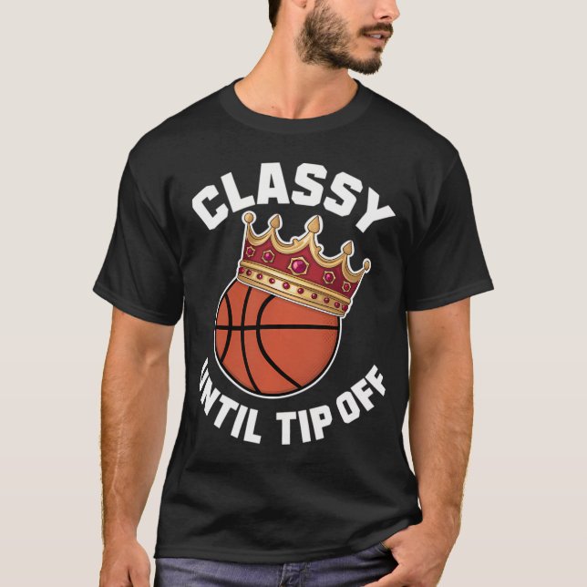 T-shirt Classy Maman Basketball Saison Tipoff Graphisme (Devant)