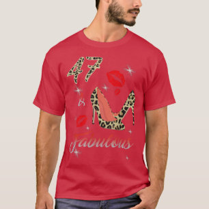 T-shirt Classy Sassy 47 Fabuleux Leopard à talon élevé 47t