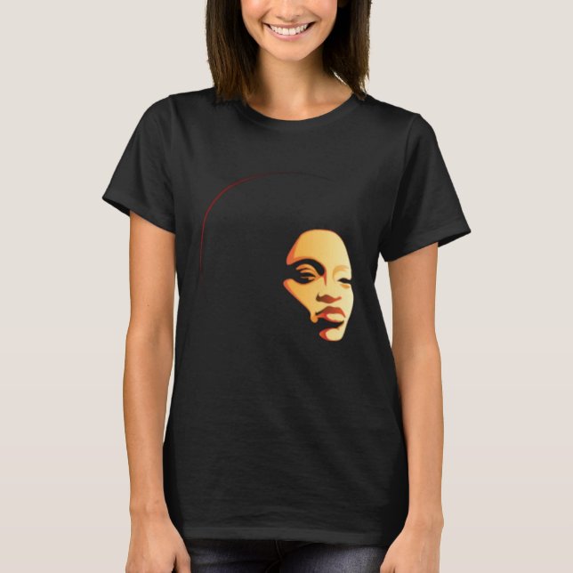 T-shirt Classy Womens African Head Wrap Black Pride  Soul  (Devant)