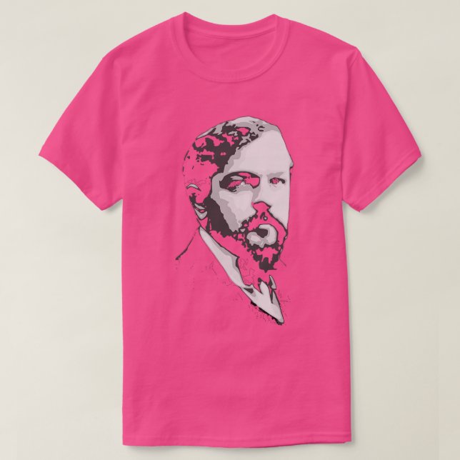 T-shirt Claude Debussy noir et blanc (Design devant)