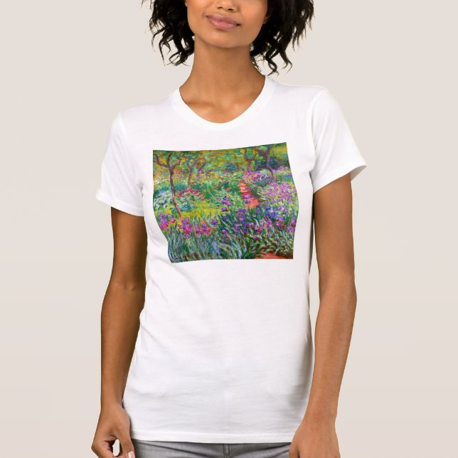 T-shirt Claude Monet : Le jardin d'iris chez Giverny (Devant)