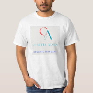 T-shirt Claudia Alves Logo de soins de la peau bio