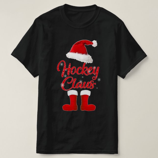 T-shirt claus de hockey (Design devant)