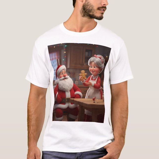 T-shirt Claus Kitchen – Gingerbread Cheer in a Festive Hea (Devant)