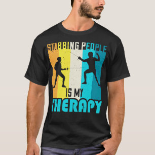 T-shirt Clavardage Drôle Swords Lutter contre le sport