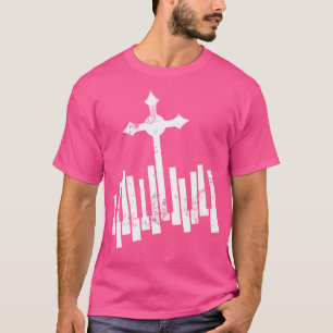 T-shirt Clavier chrétien drôle 	 Cadeau pour amateur de pi