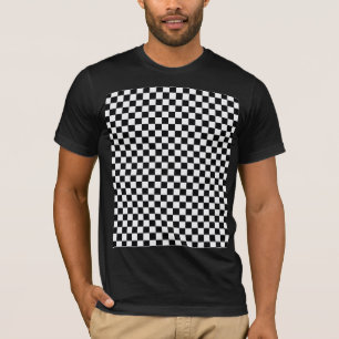 T-shirt Clavier Classique Noir Et Blanc