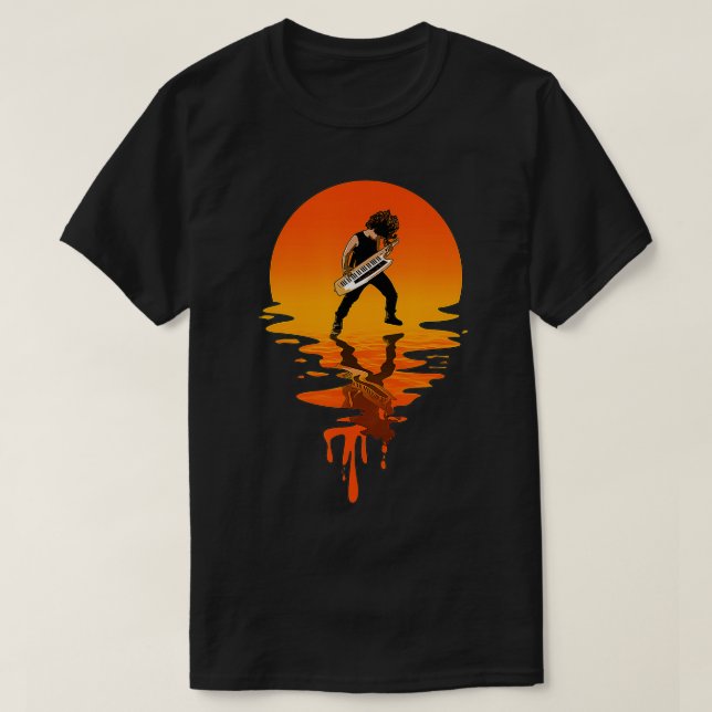 T-shirt Clavier de style rétro vintage (Design devant)