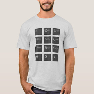 T-shirt clavier numérique - customisé