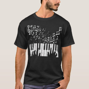T-shirt Clavier Pianiste Musicien Piano Keys Cadeau