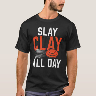 T-shirt Clay toute la journée Sports Tireur & Clay Pigeon 