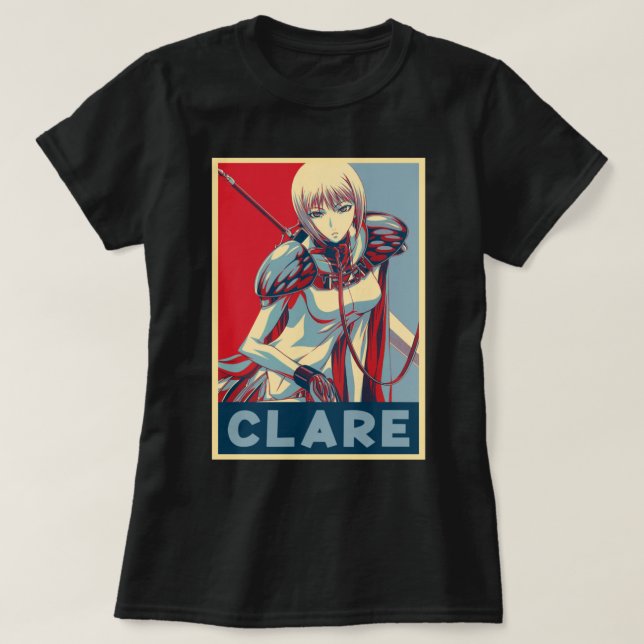 T-shirt Claymore Caractère Anime CLARE Art Classic T Shirt (Design devant)