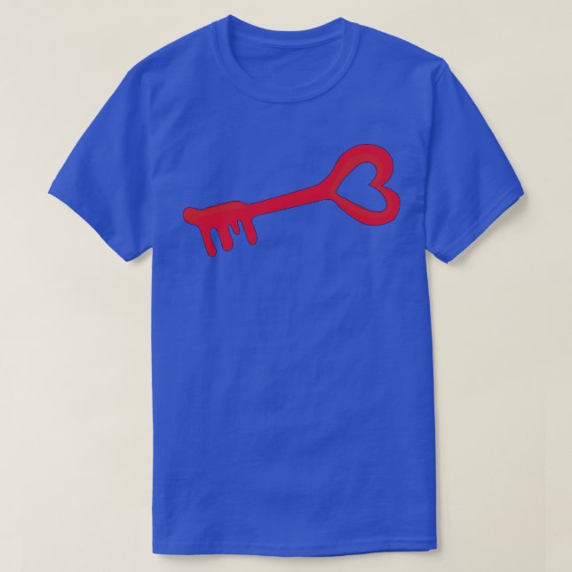 T-shirt Clé d'amour du coeur (Design devant)