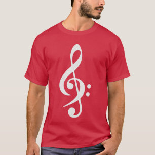 T-shirt Clé de Fa Clé de Sol Musique Clés ami rétro