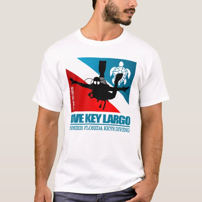 T-shirt Clé de plongée Largo DF2 (Devant)