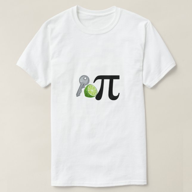 T-shirt Clé Lime Pi Pun drôle Pi Day Clé Lime Pi (Design devant)