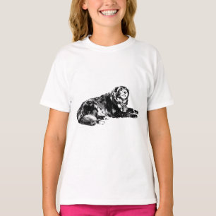T-shirt Clean Outline Chien Teg with Fall Energy