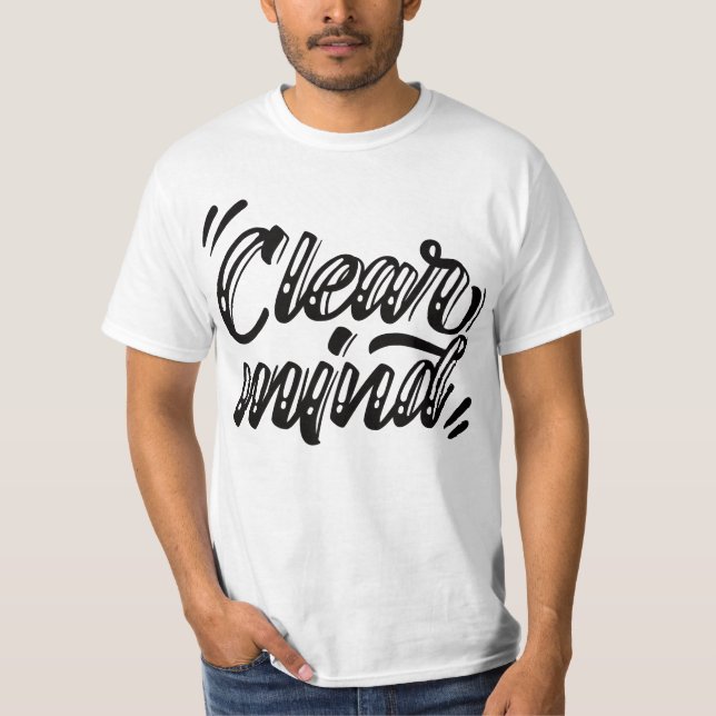 T-shirt "clear mind" (Devant)