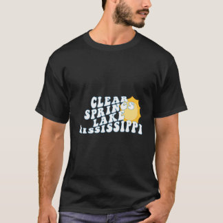T-shirt Clear Springs Lake Mississippi Ms Wavy Vacation