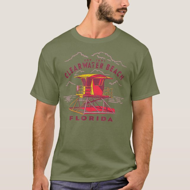 T-shirt Clearwater Beach Florida Vacation Souvenir Life (Devant)