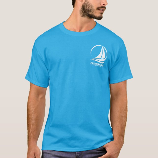 T-shirt Clearwater Beach (tortue de mer) (Devant)
