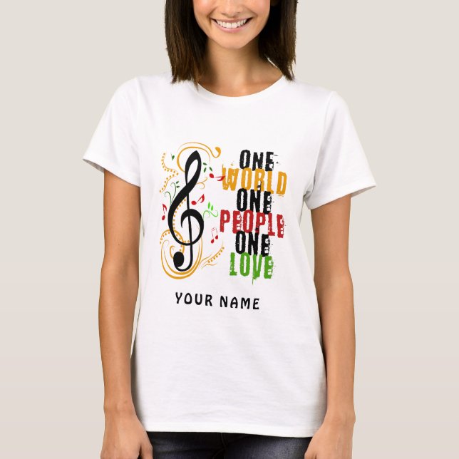 T-shirt Clef de musique de 04 reggae (Devant)