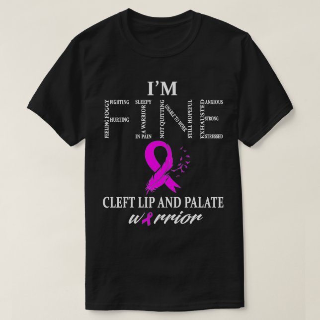 T-shirt Cleft Lip and Palate Warrier  (Design devant)