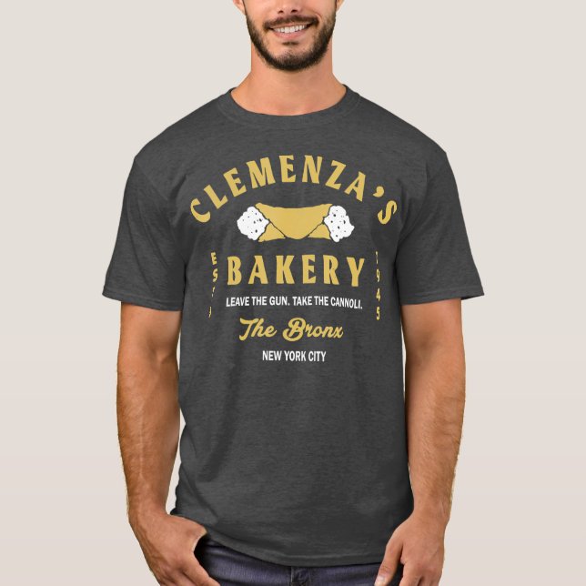 T-shirt Clemenzas Bakery Leave The Gun Take The Cannoli (Devant)