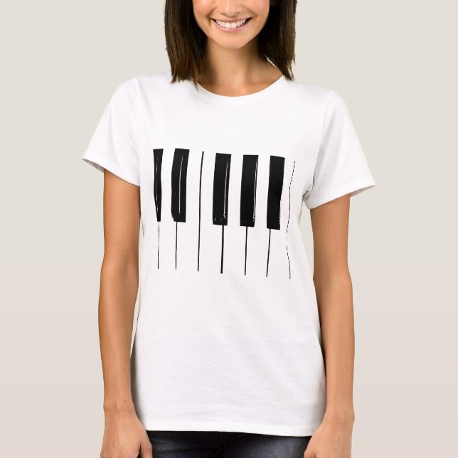 T-shirt Clés de piano (Devant)
