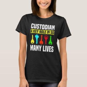 T-shirt Clés du gardien Gardien du gardien Tuyau du portie