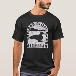 T-shirt Cleveland Cliffs Basin Loon Michigan
