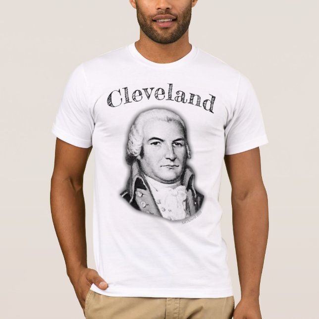 T-shirt Cleveland Moïse Cleaveland, fondateur de Cleveland (Devant)
