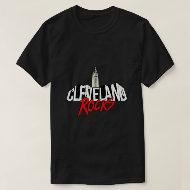 T-shirt Cleveland Rocks Cleveland Shirt Ohio T Shirts Femm (Design devant)