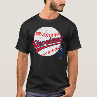 T-shirt Cleveland vintage Baseball