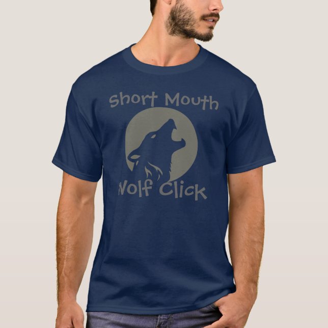 T-shirt Clic court de loup de bouche (Devant)