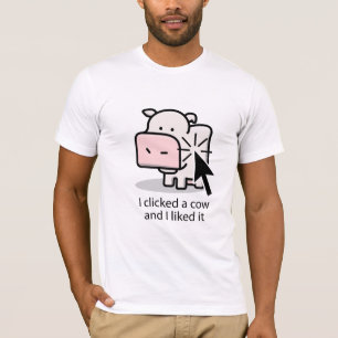 T-shirt Clicker de vache (lumière)