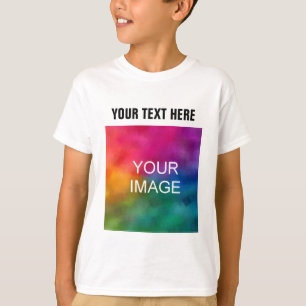 T-shirt Client Ajouter Image Texte Photo Enfants Garçons