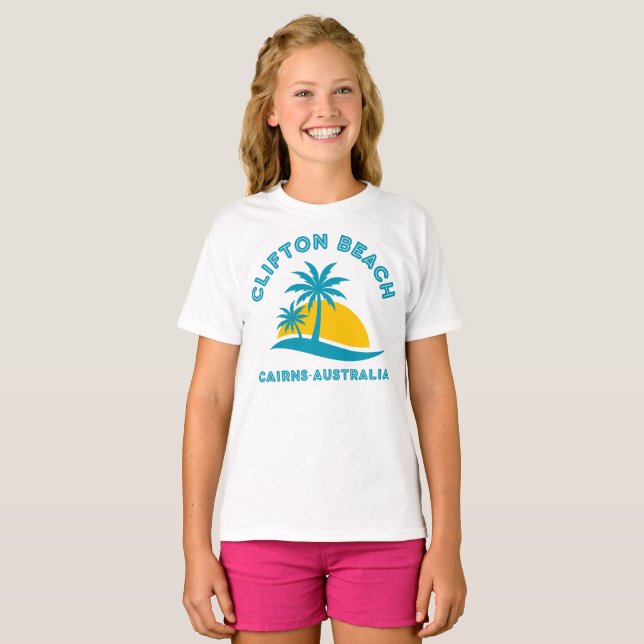T-SHIRT CLIFTON BEACH-CAIRNS AUSTRALIE (Devant entier)