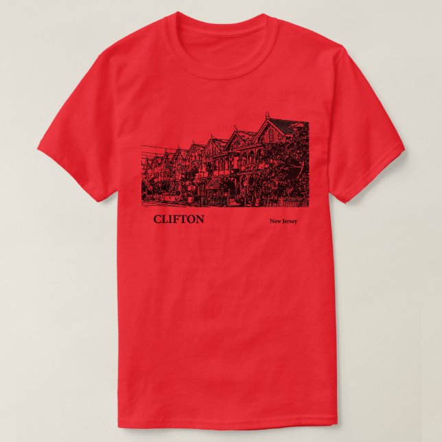 T-shirt Clifton New Jersey 4 (Design devant)