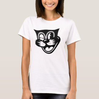 T-shirt Cligner de l'oeil le chat noir